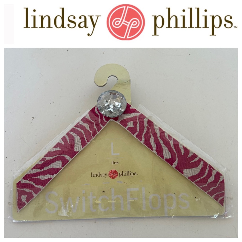 LINDSAY PHILLIPS SWITCH FLOPS NWT SIZE LARGE 9/10/11